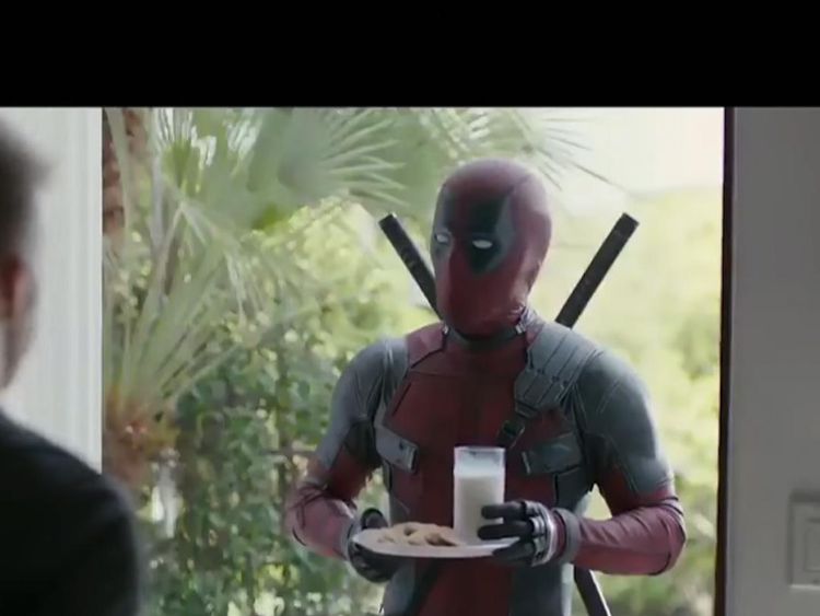 Deadpool tried to apologise to David Beckham with milk and cookies