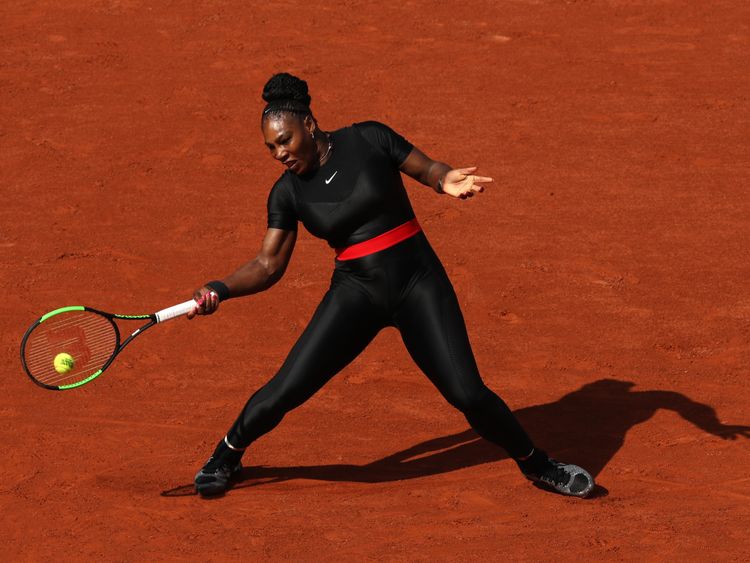 The 36-year-old is playing in the French Open
