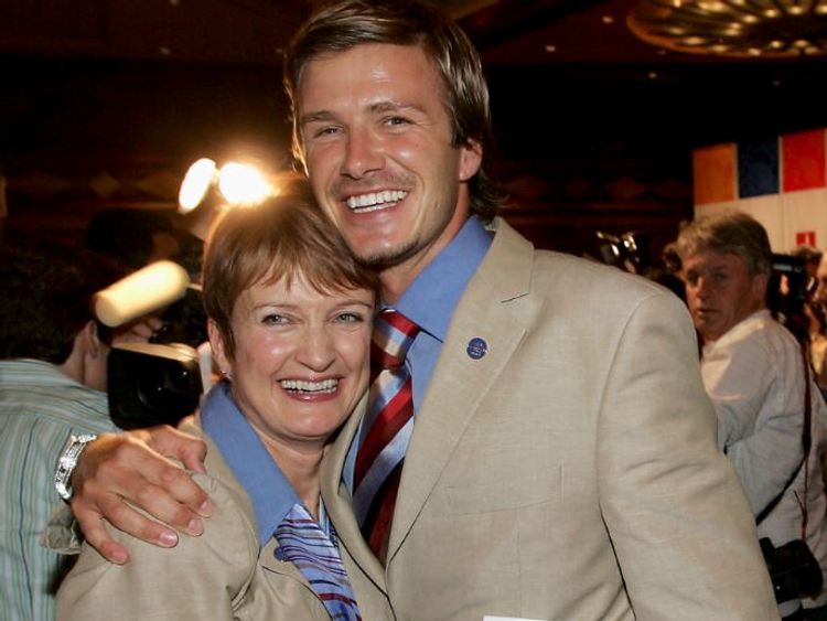 Tessa Jowell and David Beckham