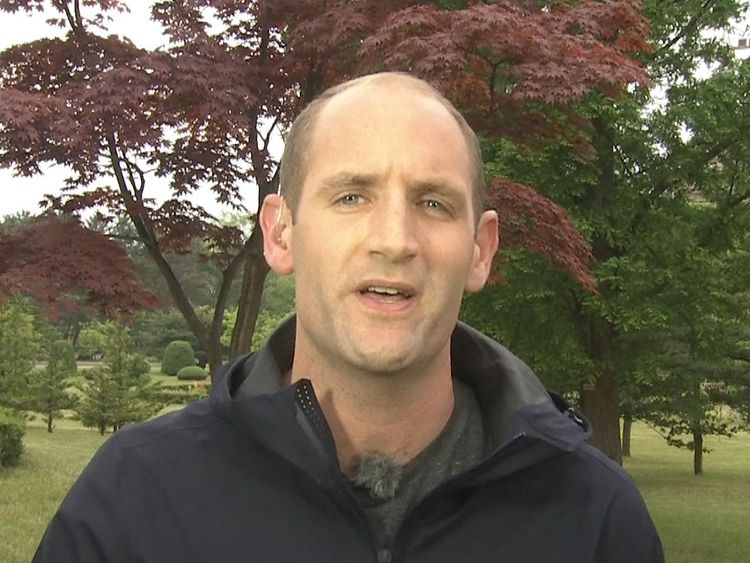 Sky's Asia Correspondent Tom Cheshire in North Korea