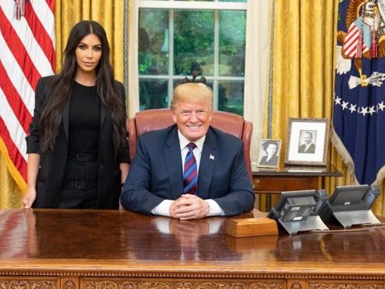 kim kardashian at white house