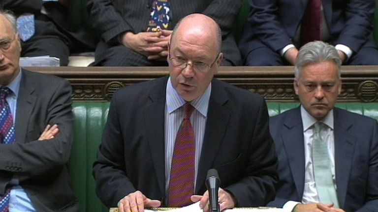 Foreign Office minister Alistair Burt makes a statement in the House of Commons, London, on the latest situation in Egypt.
