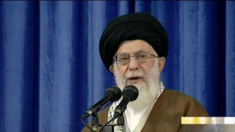 Iran&#39;s supreme leader said on Wednesday he does not trust France, Germany or Great Britain -  the signatories to the nuclear deal brokered in 2015, following U.S. President Donald Trump pulling out of the agreement.