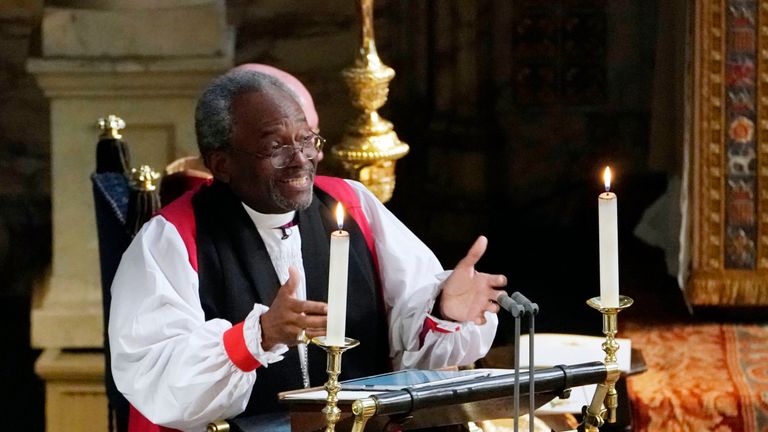 Bishop Curry delivered a sermon at the royal wedding 