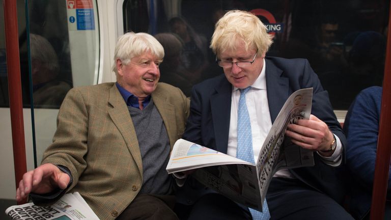 Boris Johnson and Stanley Johnson