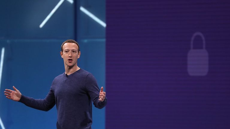 Facebook CEO Mark Zuckerberg speaks during the F8 Facebook Developers conference on May 1, 2018 in San Jose, California. Facebook CEO Mark Zuckerberg deliverd the opening keynote to the FB Developer conference that runs through May 2. 