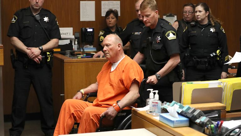 Suspected Golden State Killer Joseph DeAngelo appeared in court on Friday