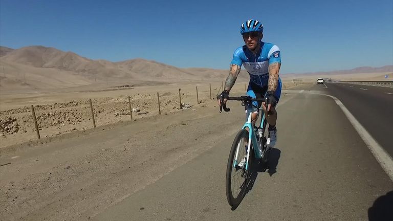 Dean Stott is cycling the Pan American Highway to raise money for Harry&#39;s mental health charity 