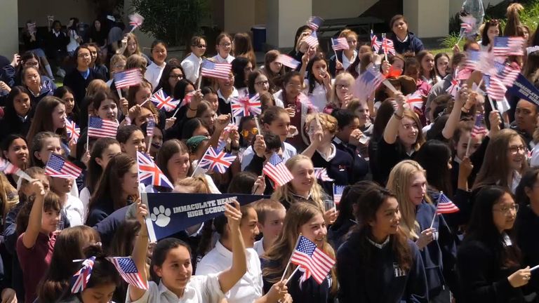 At Meghan Markle&#39;s old school, Immaculate Heart catholic girls school, the students have been celebrating