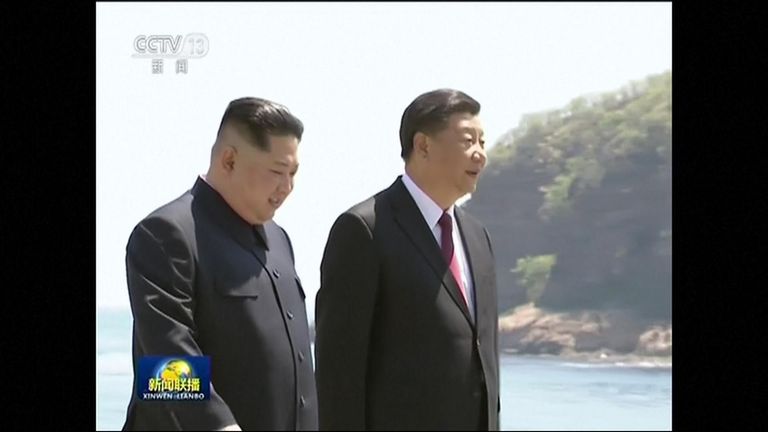 Kim Jong Un meets Xi Jinping