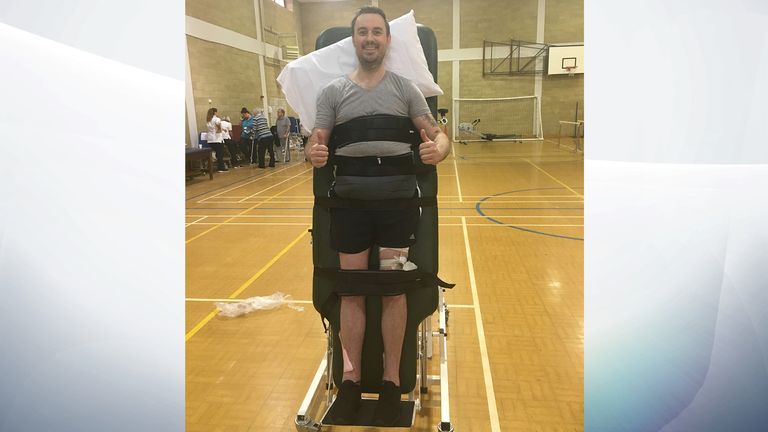 The first time Martin stood up, three months after the attack