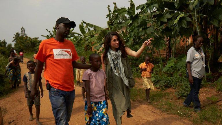 Meghan Markle in Rwanda with World Vision in 2016