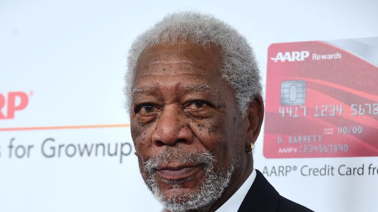 Actor Morgan Freeman arrives for the 16th Annual AARP Movies for Grownups Awards on February 6, 2017 in Beverly Hills, California. / AFP / Frederic J. Brown (Photo credit should read FREDERIC J. BROWN/AFP/Getty Images)