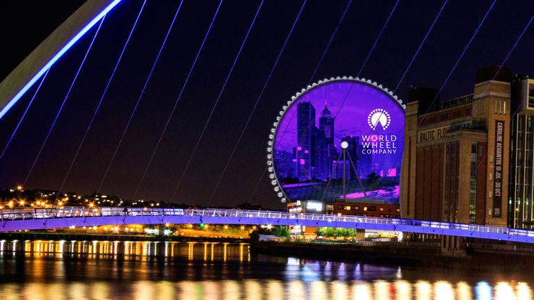 The Whey Aye will be 140m high, making it Europe's tallest observation wheel. Pic: World Wheel Company