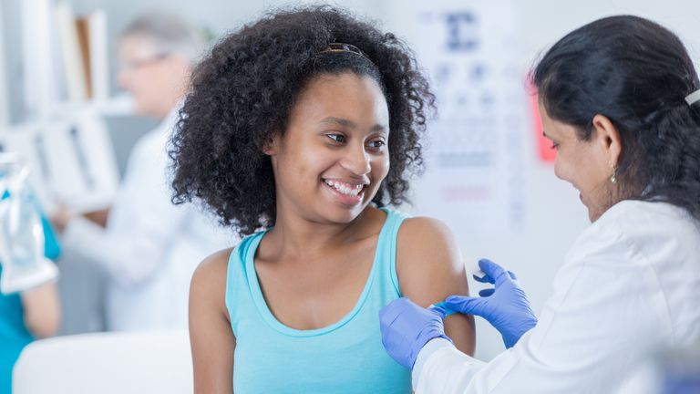 Girls aged 12 and 13 can get the vaccination