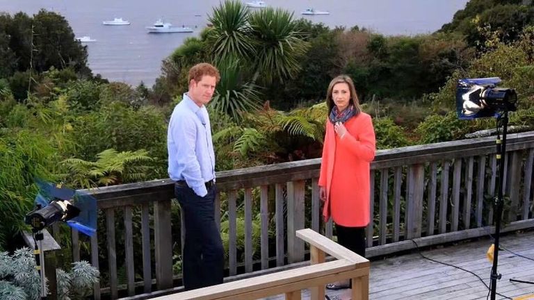 Rhiannon Mills prepares to interview Prince Harry in New Zealand