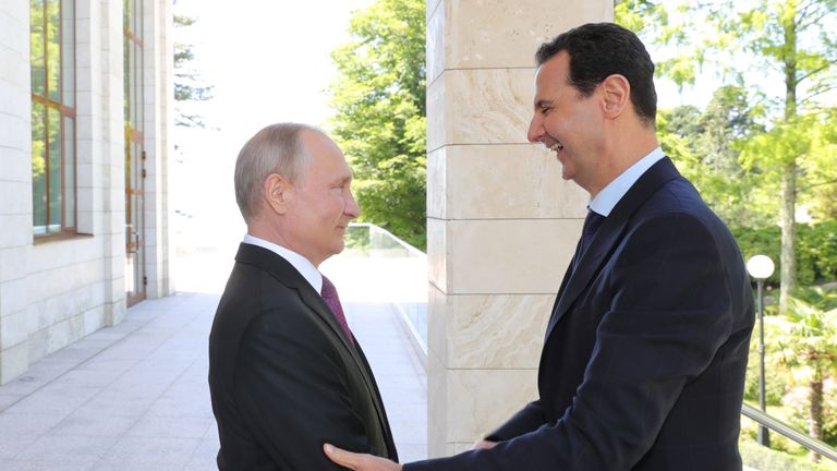 Syrian President Assad Tells Putin Door Open To Political Process Politics News Sky News