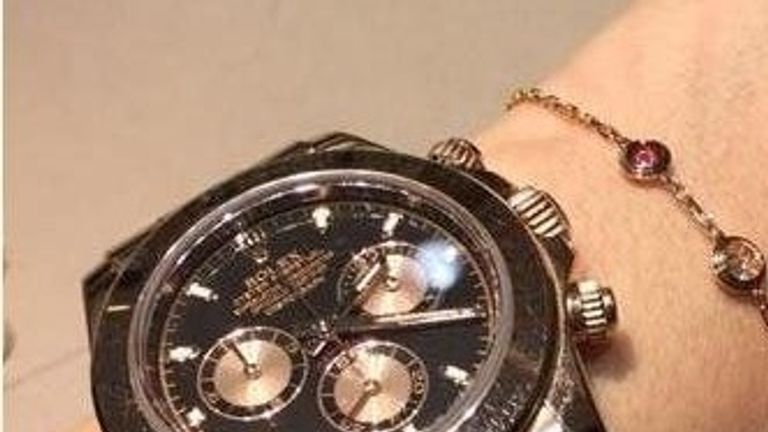 A Rolex watch was stolen. Pic: Met Police