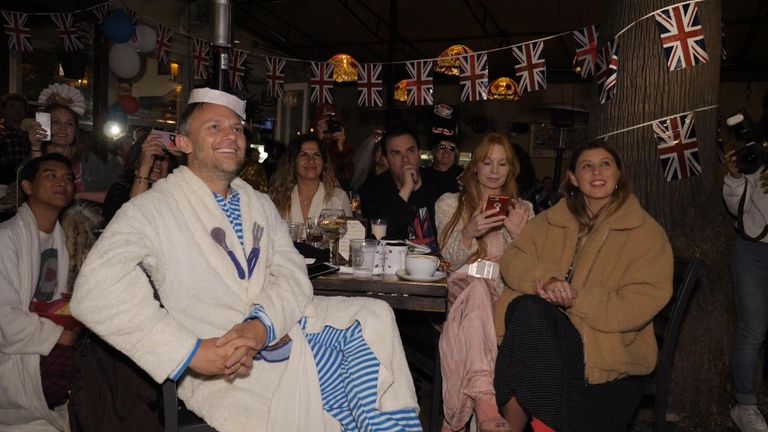 A royal wedding viewing party at the Cat and Fiddle in Los Angeles