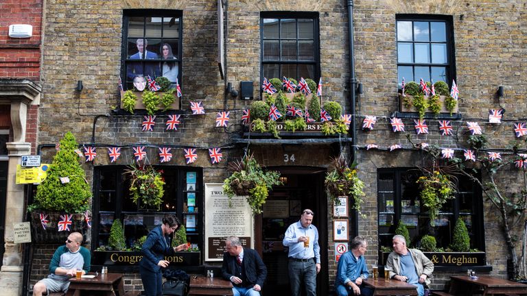 Preparations for Royal Wedding of Harry and Meghan in Windsor