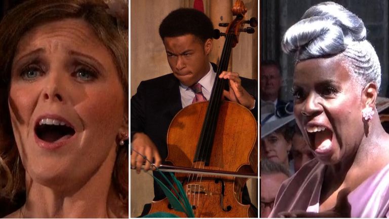 Cellist Sheku Kanneh Mason, soprano Elin Manahan Thomas and Kingdom Choir director Karen Gibson