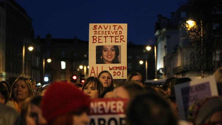 The were also protests in Dublin in the months after the 31-year-old died