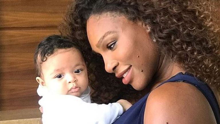 Serena Williams gave birth last September. Pic: Instagram
