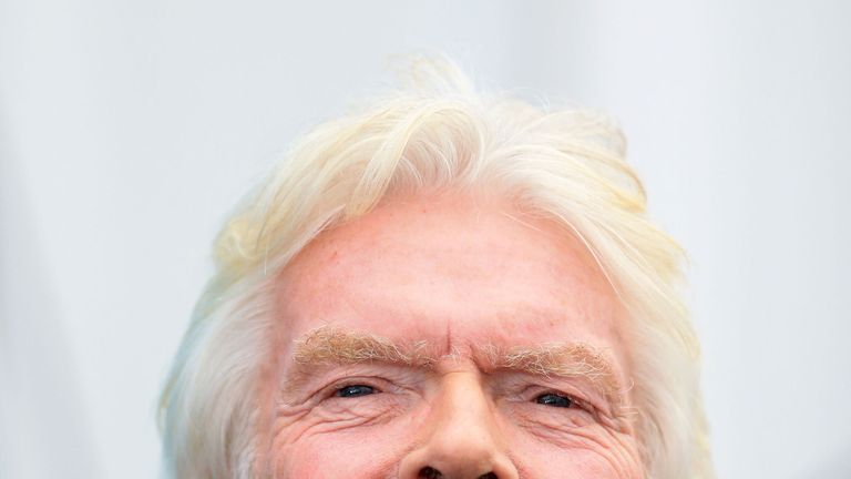 Sir Richard Branson, who has revealed that he is training to become an astronaut 