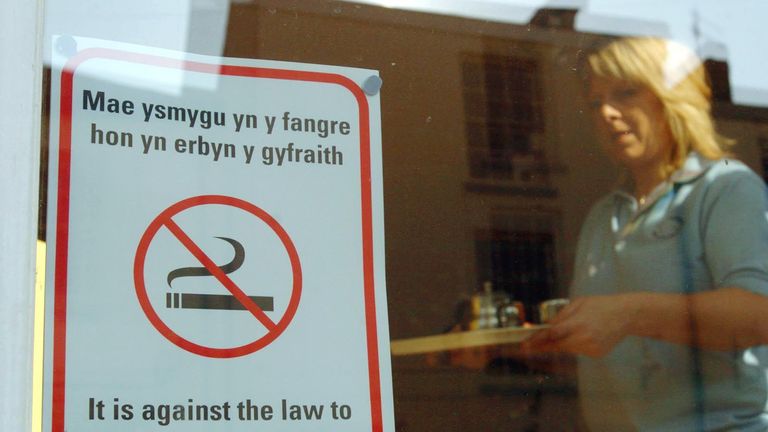 It will be illegal to smoke outside a hospital, school or playground in Wales by summer 2019