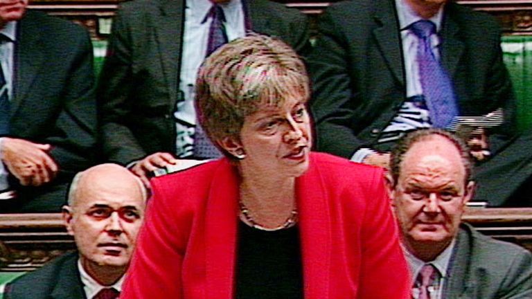 Theresa May in 2001