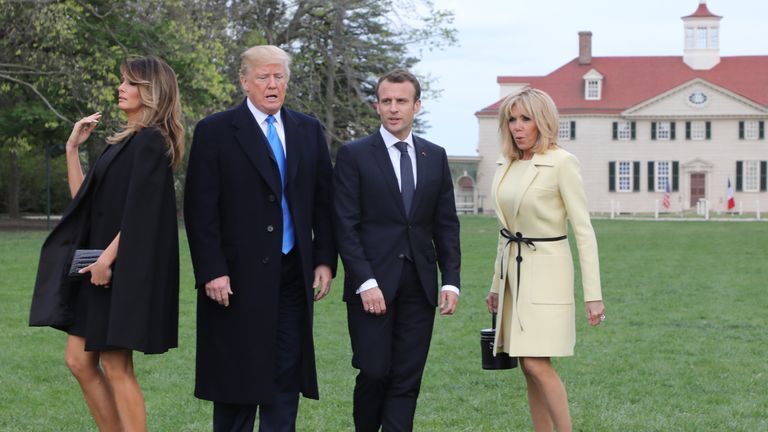 Melania Trump and her husband Donald