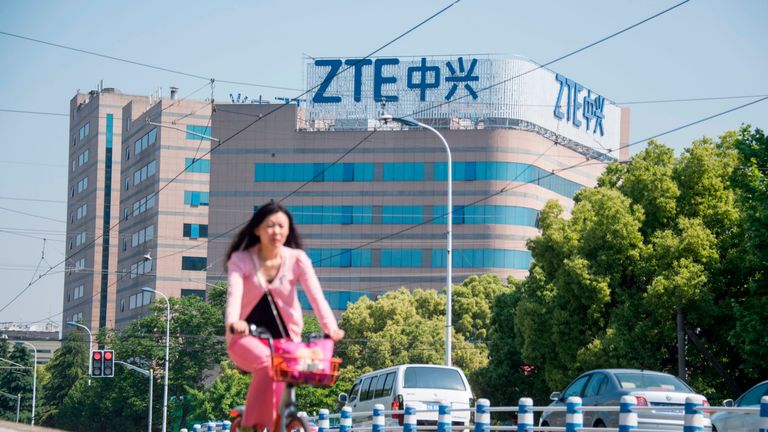 ZTE says it has stopped its main operations