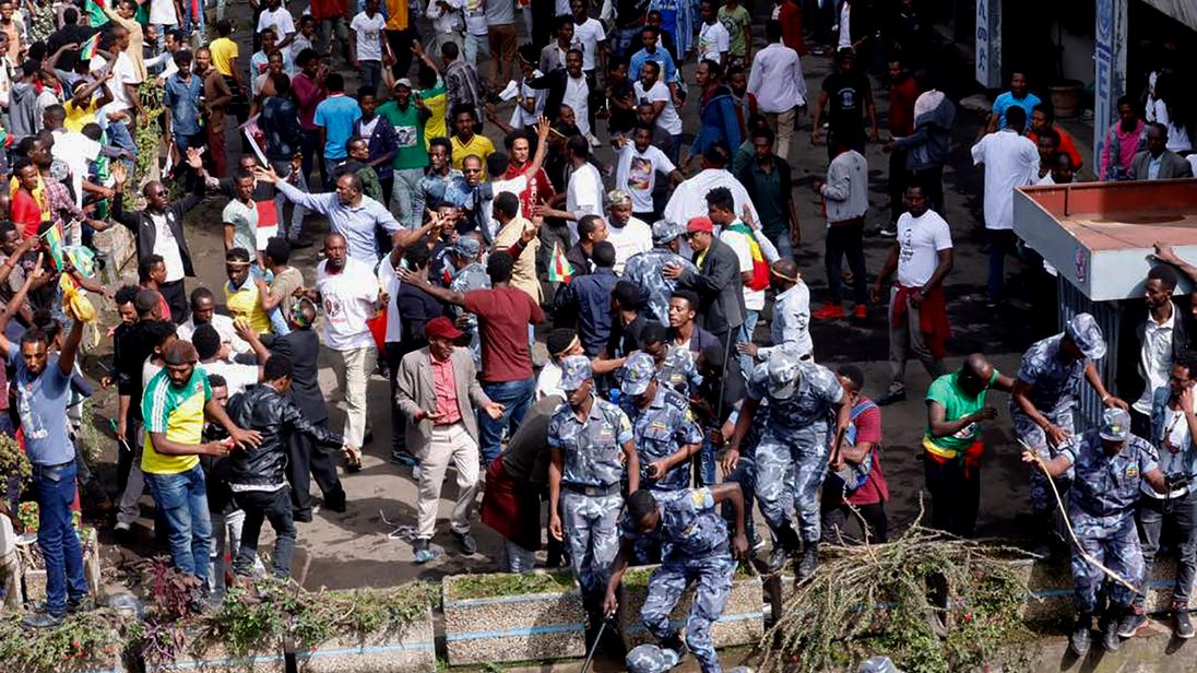 Ethiopian security forces intervene after blast