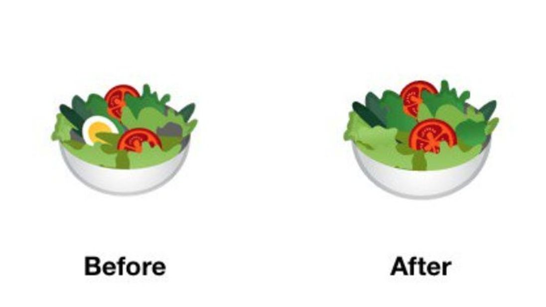 Google has made its salad emoji suitable for vegans