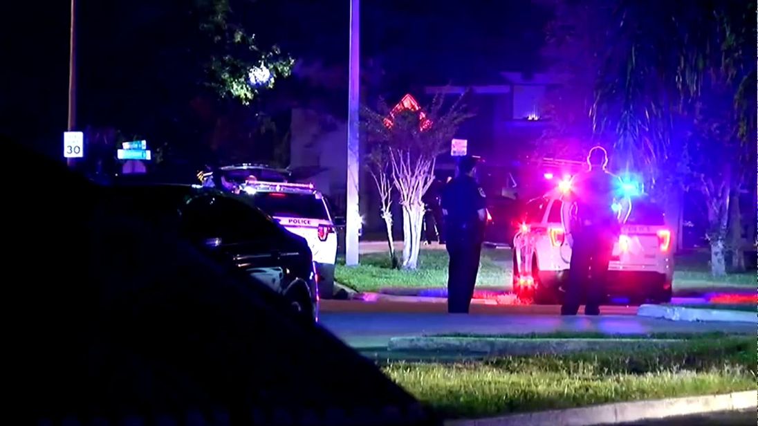 The scene where four children were killed after being held hostage