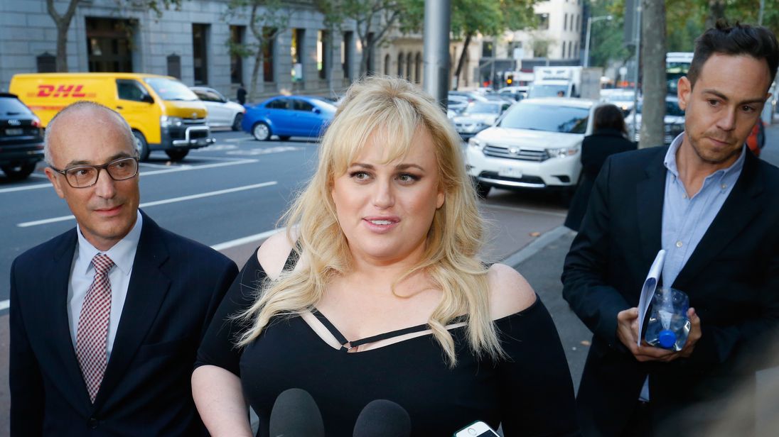 Rebel Wilson at the Court of Appeal in Melbourne. File pic