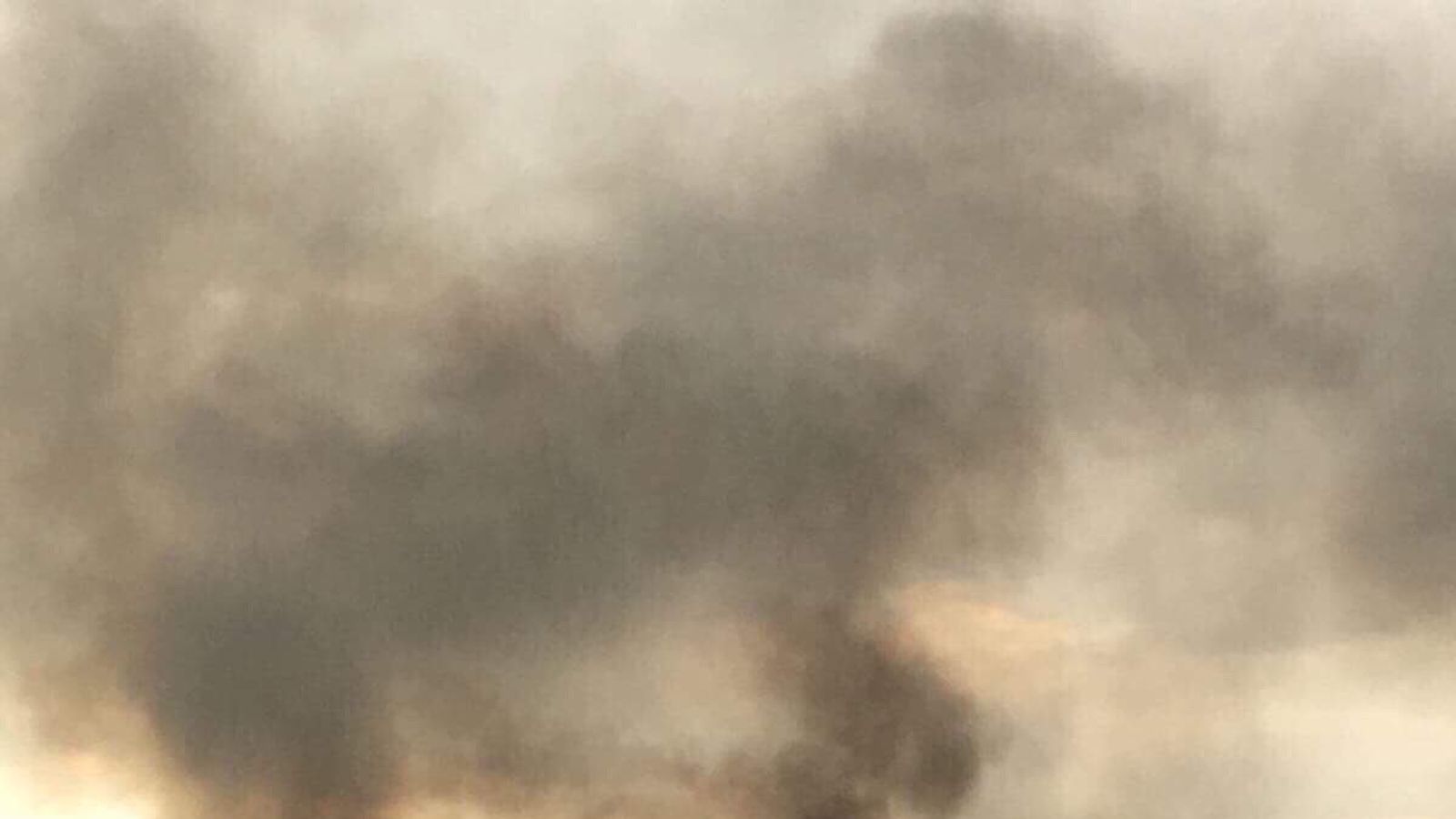 House destroyed by fire after lightning strike | UK News | Sky News
