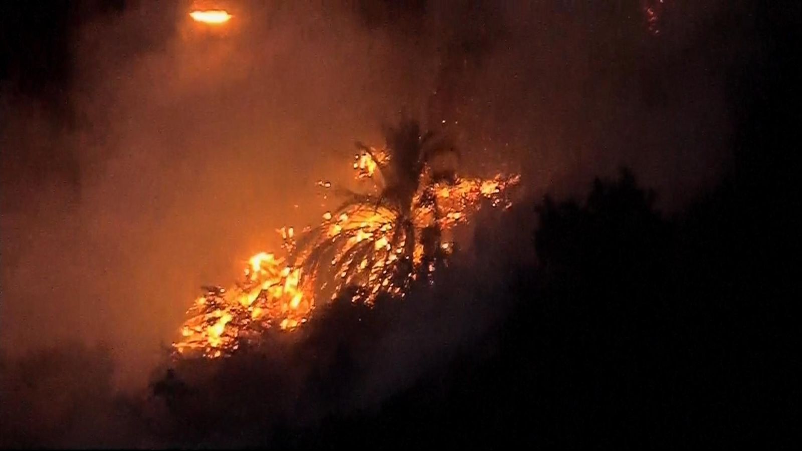Brush fire threatens Hollywood sign | US News | Sky News
