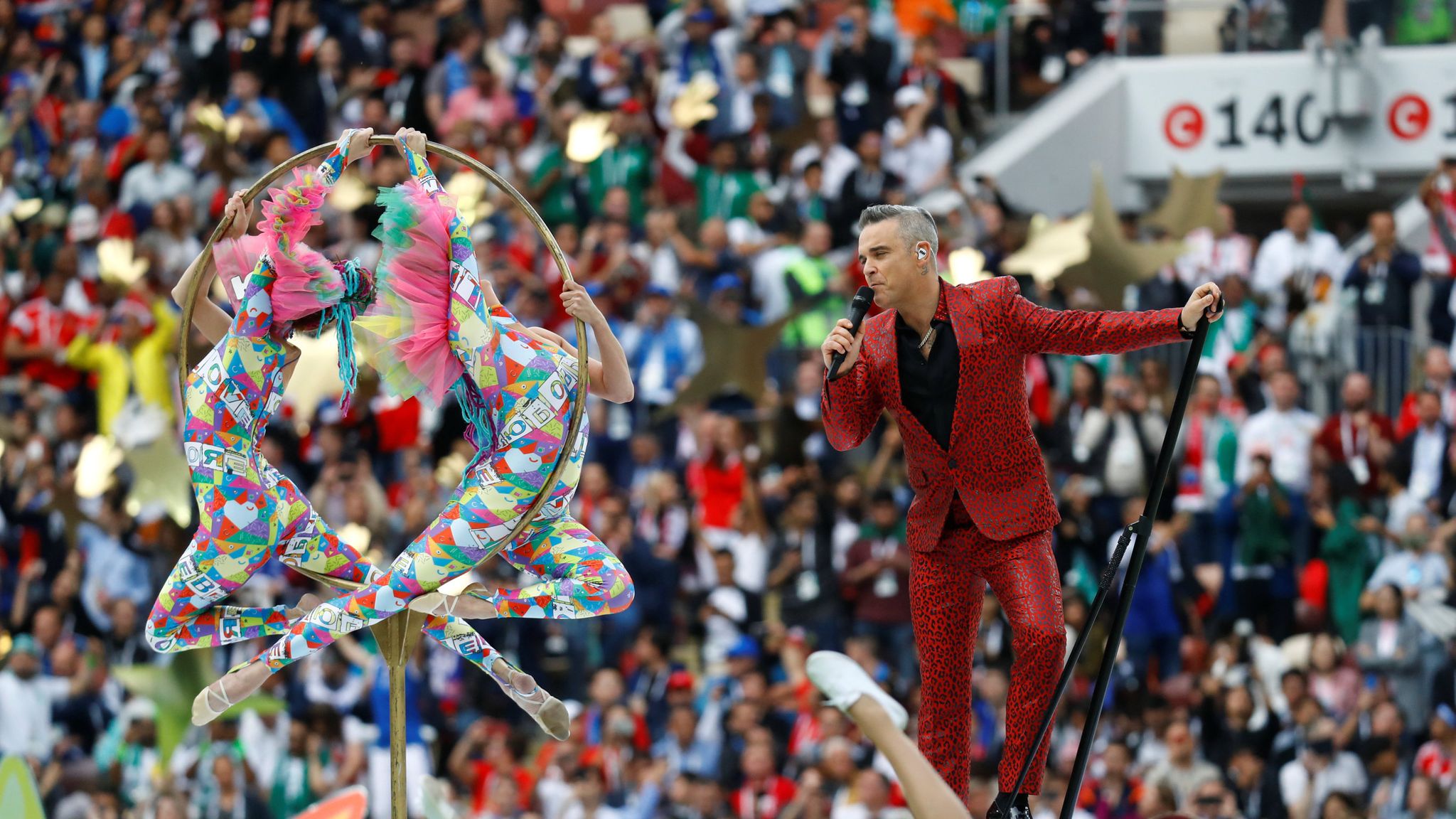 Robbie Williams opens World Cup in Russia | World News | Sky News