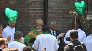 Sadiq Khan and the Rt Rev Dame Sarah Mullally unveil the Memorial Garden