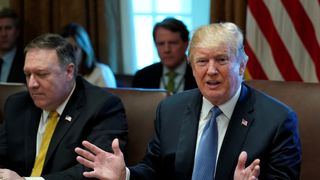 US President Trump holds a cabinet meeting at the White House in Washington