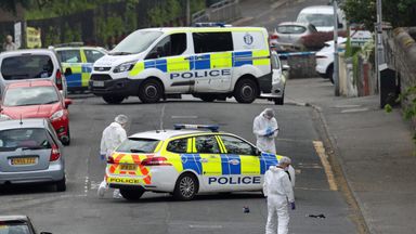 stabbed officers greenock descended allegedly