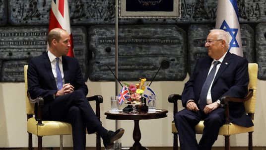 Prince William with President Reuven Rivlin