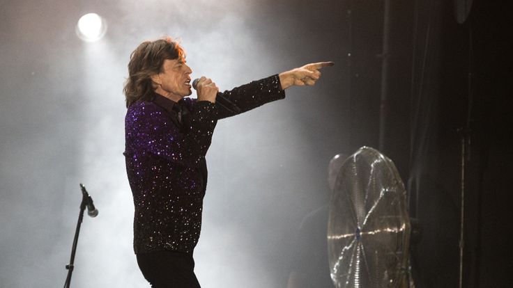 Mick Jagger, the lead singer of British rock group The Rolling Stones, performs on stage at Hayarkon Park in the Mediterranean coastal city of Tel Aviv, on June 4, 2014