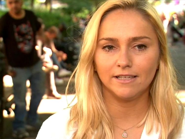 Alex Iovine who was told to leave an Uber after kissing her girlfriend