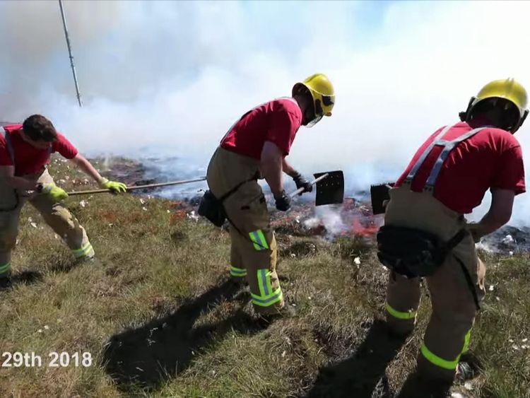 Lancashire Fire and Rescue have been battling with the blaze