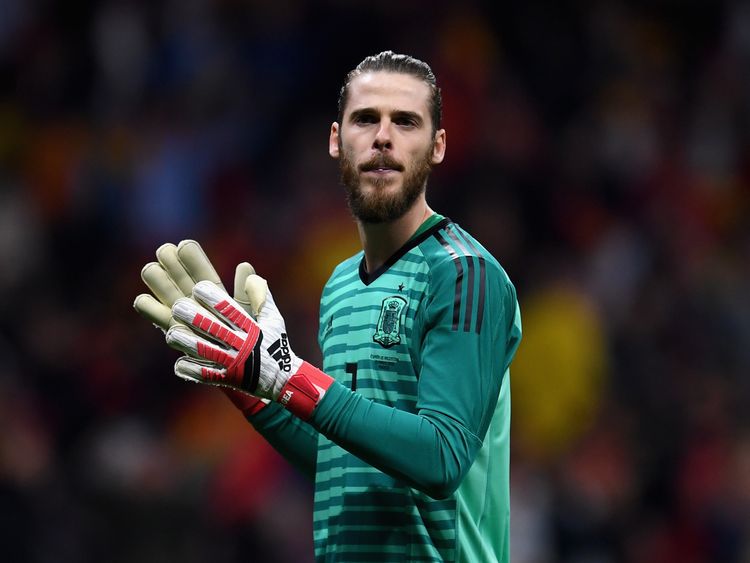 David de Gea plays as a goalkeeper for the Spain national team