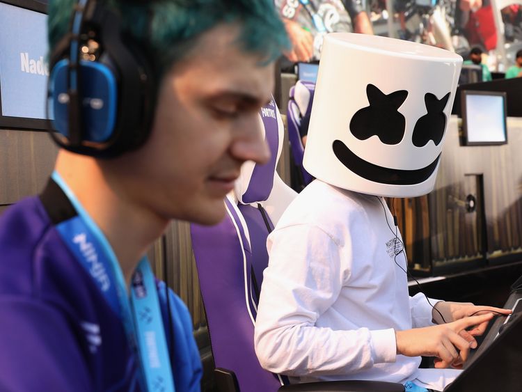 during the Epic Games Fortnite E3 Tournament at the Banc of California Stadium on June 12, 2018 in Los Angeles, California. 