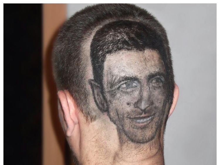 Mr Hvala has also done Novak Djokovic. Pic: Facebook/House of Damian