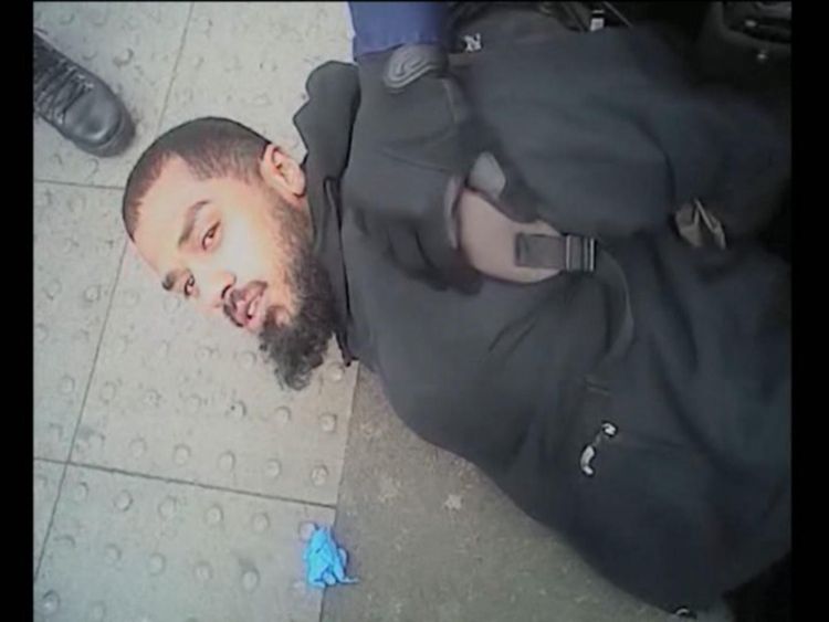 Body-worn camera footage has shown the moment Khalid Ali was taken down by armed police near Parliament.